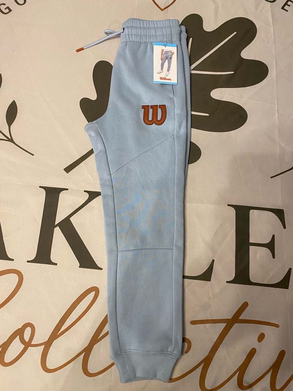 Wilson Boys 8 Fleece Joggers with Logo